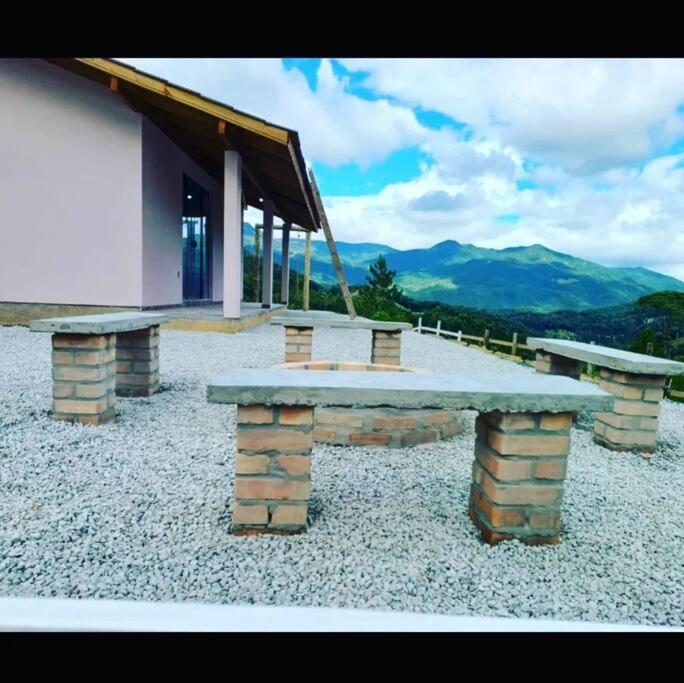 Cabana Recanto Do Arruda Para Casal Em Aguas Mornas 外观 照片