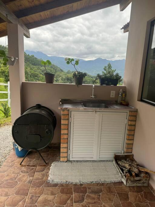 Cabana Recanto Do Arruda Para Casal Em Aguas Mornas 外观 照片